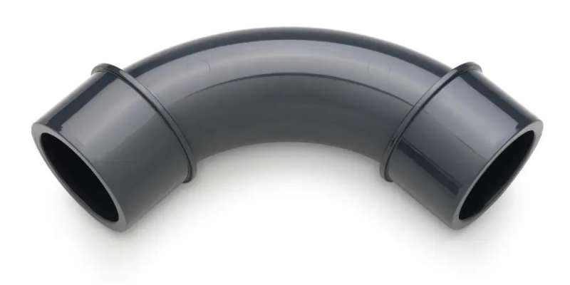 Отвод 25 мм 90 градусов плавный (ПВХ, НПВХ, PVC U) под клей   