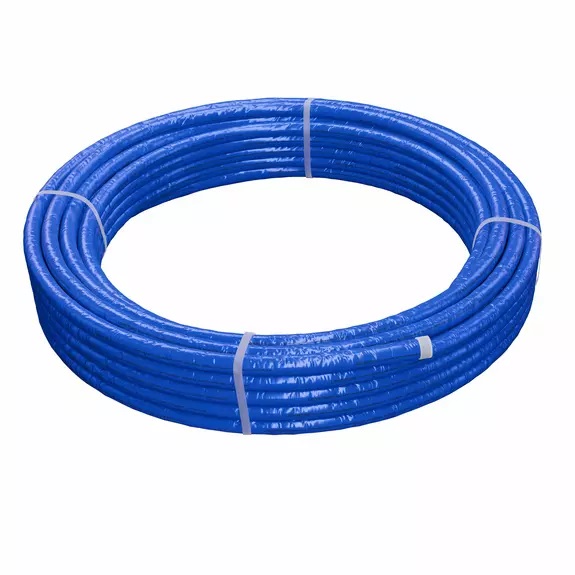Труба из сшитого полиэтилена Radi Pipe 16х2,2 мм PE-Xa/EVOH в теплоизоляции 6 мм синей